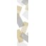 VISION S Flächenvorhänge Set 5er NAYAH, halbtransparent, Höhe 260 cm, goldfarben