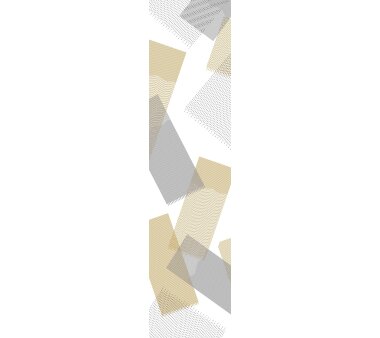 VISION S Flächenvorhänge Set 4er NAYAH, halbtransparent, Höhe 260 cm, goldfarben