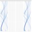 VISION S Schiebevorhänge Set 4er PACOLIA, halbtransparent, Höhe 260 cm, blau