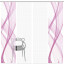 VISION S Schiebevorhänge Set 4er PACOLIA, halbtransparent, Höhe 260 cm, pink