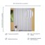 Fertig-Webstore Anita, Effektstreifen,  mit Kräuselband, transparent, Farbe creme-weiß