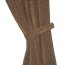 Raffhalter Chenille (1Stck.), Schlauchform mit Ringen, rotbraun