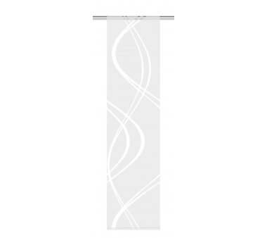 Voile-Schiebegardine Scherli, blickdicht, wollweiß, Größe BxH 60x245 cm