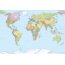 Vlies Fototapete KOMAR, WORLD MAP, 4 Teile, BxH 368 x 248 cm