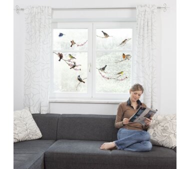 Fenstersticker KOMAR, BIRDS, 12 Teile, BxH 31 x 31 cm