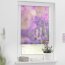 Lichtblick Rollo Klemmfix, ohne Bohren, blickdicht, Blumenwiese - Farbe fuchsia-violett