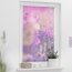 Lichtblick Rollo Klemmfix, ohne Bohren, blickdicht, Blumenwiese - Farbe fuchsia-violett