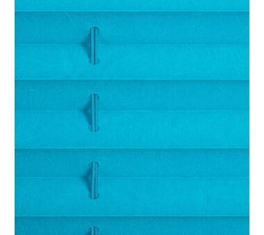Lichtblick Plissee Klemmfix, ohne Bohren, verspannt - blau 60 cm x 210 cm (B x L)