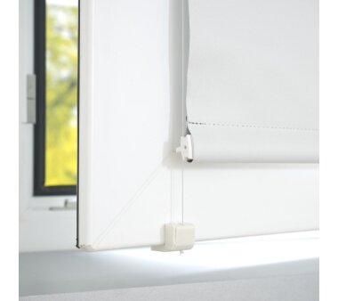LIEDECO Klemmfix-Rollo Verdunklung mit Thermobeschichtung, verspannt - Farbe weiß
