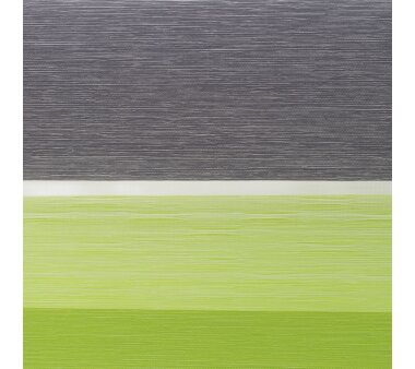 Lichtblick Duo-Rollo Klemmfix, ohne Bohren - grün-grau-anthrazit, BxH 60x150 cm